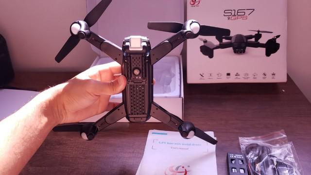 Drone s167 com gps 4k conexão 5g retorno automático maleta