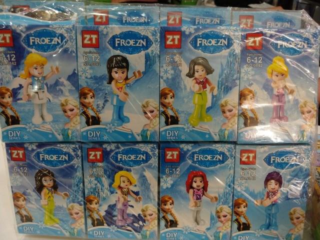 Coleção Legos Frozen 8 personagens