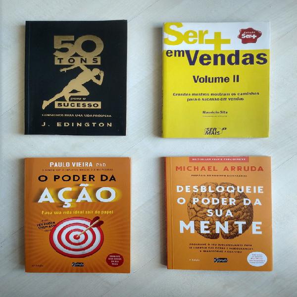 Kit 4 livros de auto ajuda