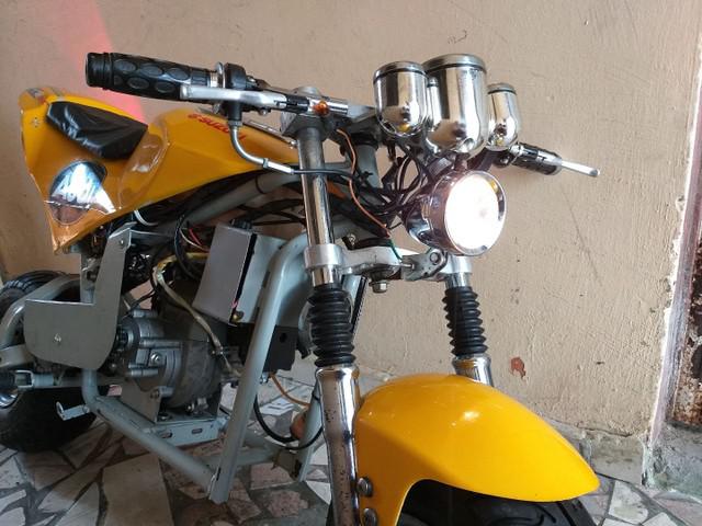 Mini Moto Naked TOP! 49cc,2Tempos,Partida eletrica,freios a