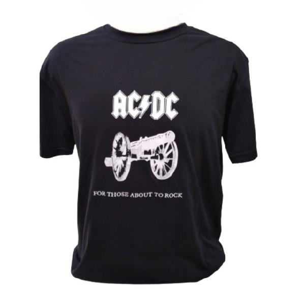 Camiseta banda de rock ac dc - for those about to rock