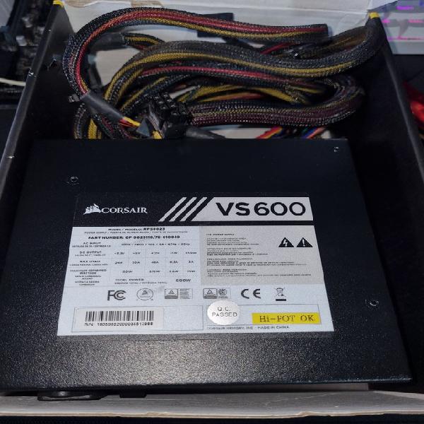 Corsair VS 600 80 Plus Passo Cartão