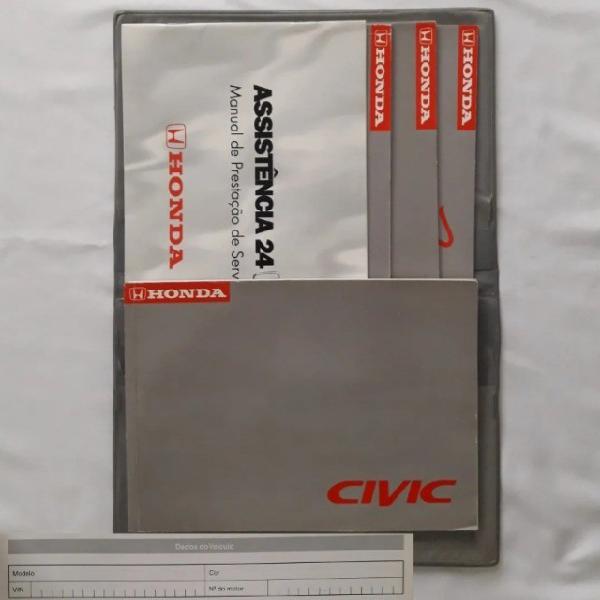 Manual do honda civic 2000 - original e completo