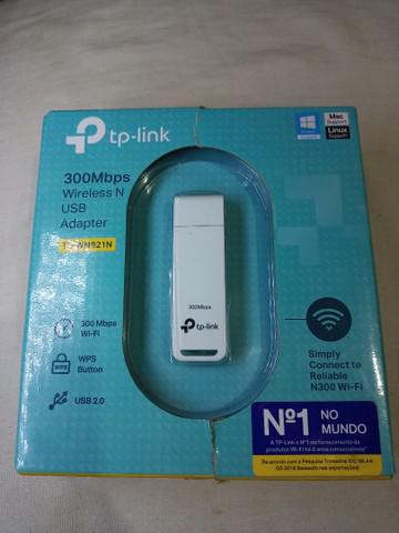 Adaptador usb wireless tp link tl-wn821n 300 mbps novo na