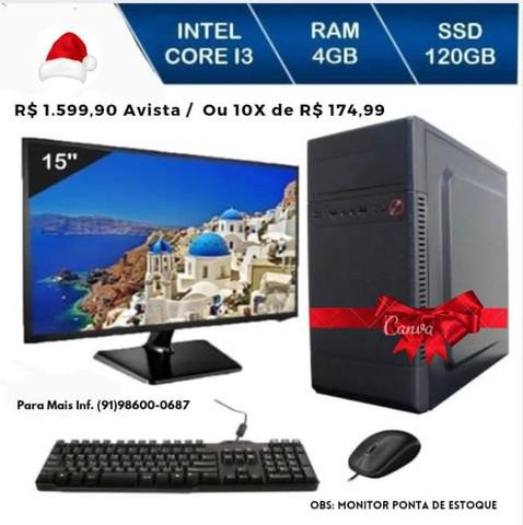 Computador completo intel core i3,super promoção natal !!