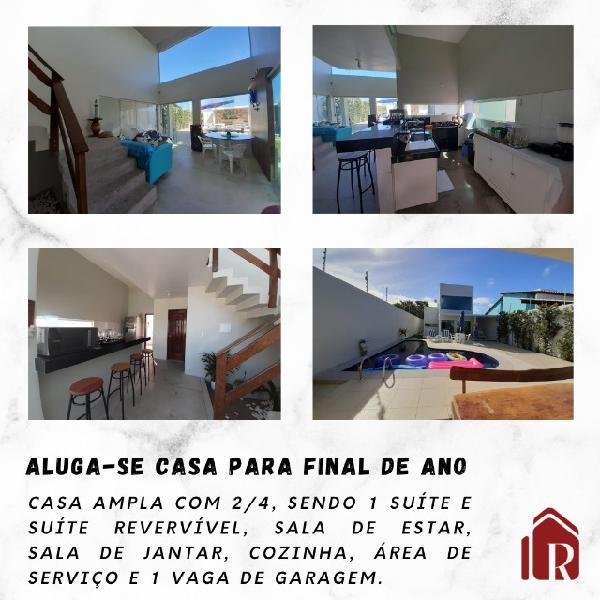 Aluga-se casa para final de ano - barra de são miguel dos