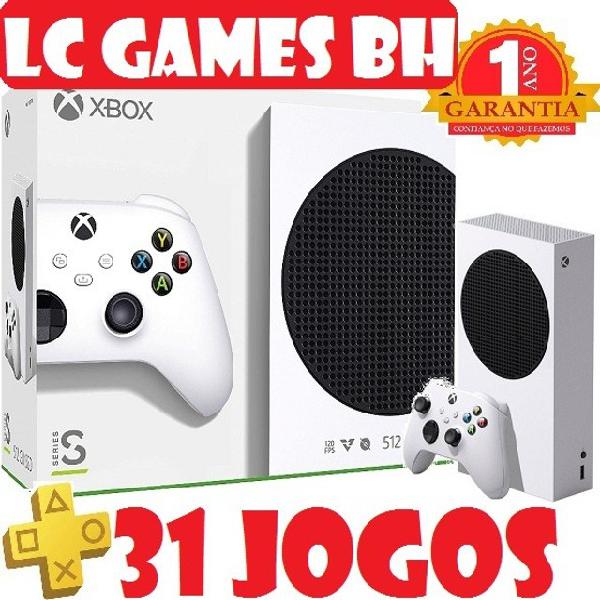 XBOx Series S 4k NOVO e LACRaDO vai 31 JOGOs e 01 ANO