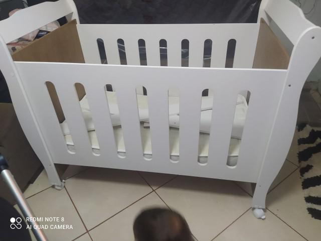 Berço Americano Kids Sotck Ariel 100% MDF 2x1 - Branco