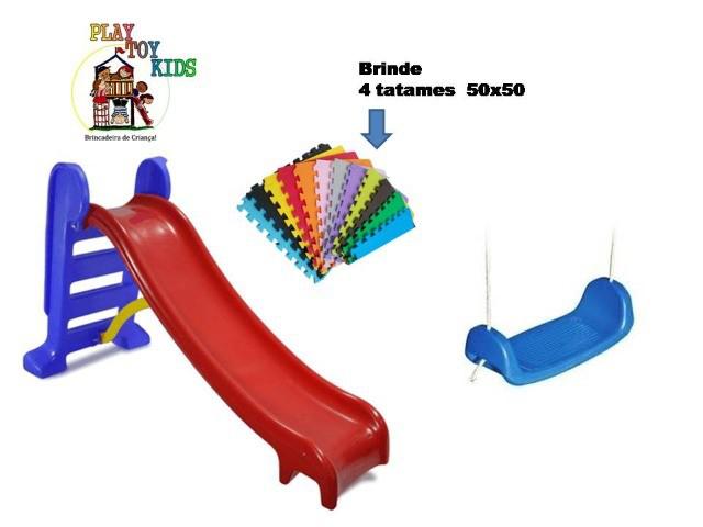 Kit escorrega+ bal prancha + brinde 4 tatames 50x50