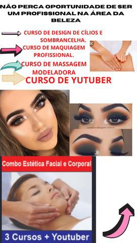 Super Combo de 3 cursos na área da beleza