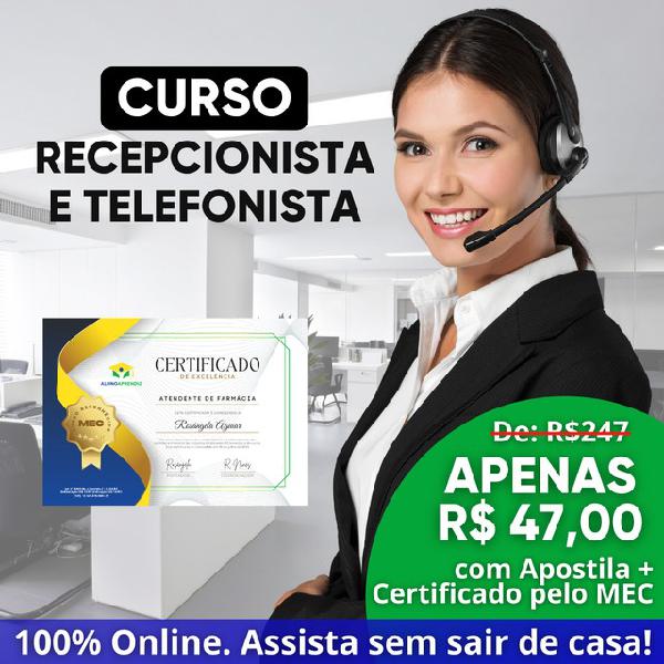 Recepcionista e Telefonista