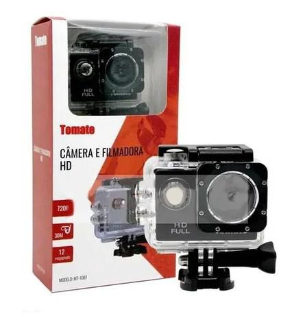 Câmera sport cam filmadora hd de esportes tomate mt1081 -