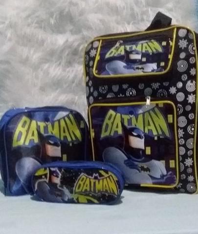 Kit Mochila Escolar Batman