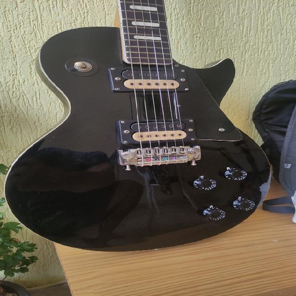 Guitarra golden les paul gld black + case