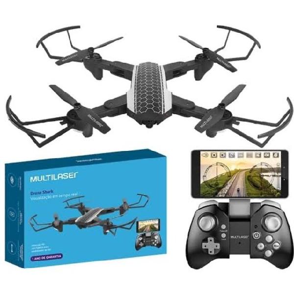 Drone New Shark Câmera Full Hd 1080p 80m Es328 Multilaser