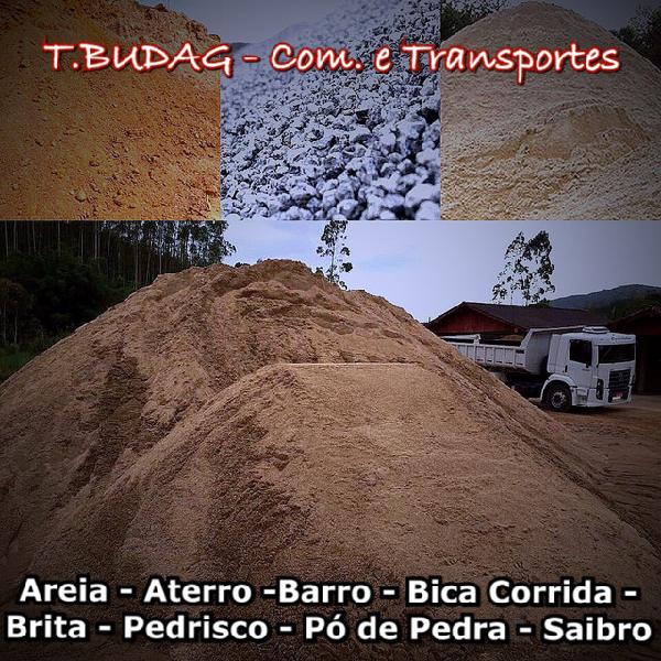 Areia - aterro - brita - cacamba toco e truck