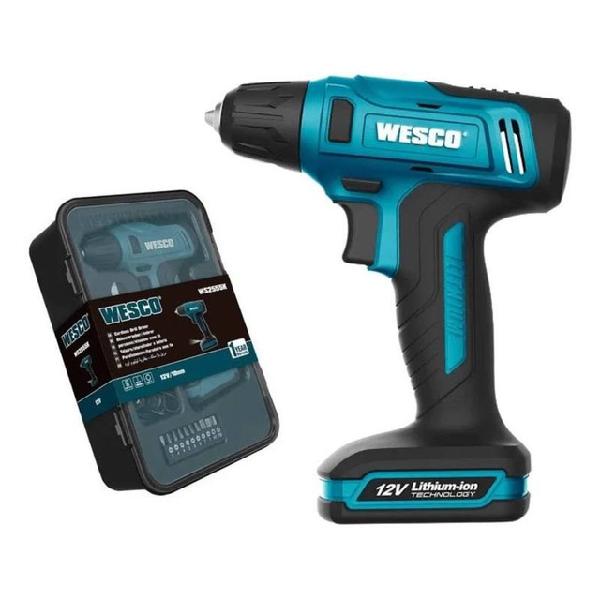 Novo / parafusadeira/furadeira wesco 12v