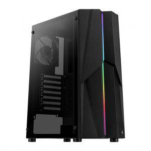 Gabinete AeroCool Mecha RGB Vidro Temp Preto