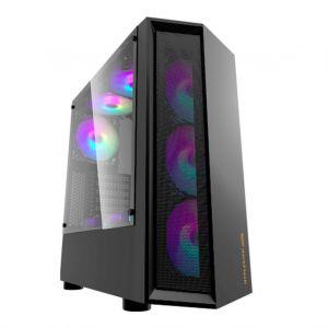 Gabinete Gamer Aigo DarkFlash Melody Preto Lateral Acrilico"