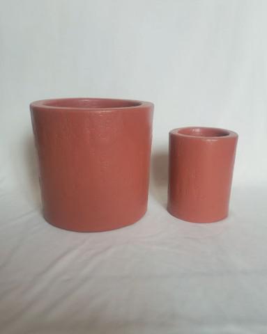 Kit 2 vasos cor cerâmica para plantas / tamanho médio /