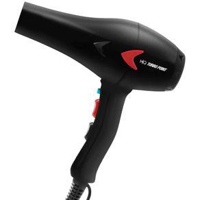 Secador de cabelo profissional 1875w turbo point preto 127v