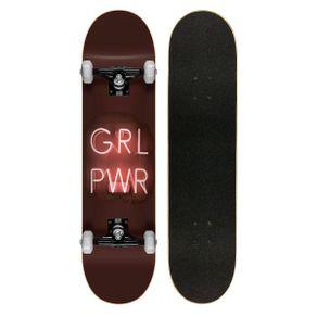 Skate montado profissional cisco feminino power led abec 7