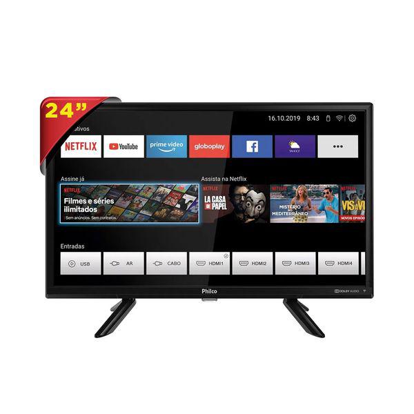 Smart tv led 24/&quot; ptv24g50sn - philco - unica