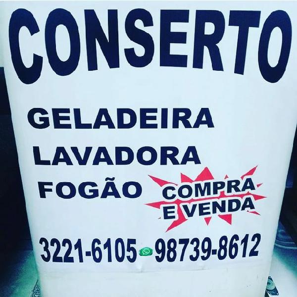 Vendo geladeira máquina de lavar, conserto e compro o seu