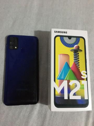 Samsung m21s usado c/ nota e caixa