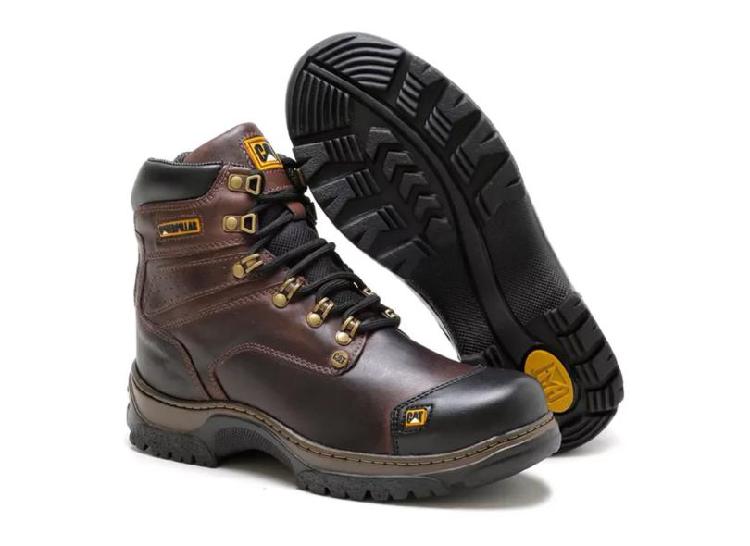 Bota Coturno Masculino Em Couro Caterpillar Profissional