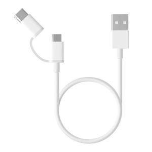 Cabo usb para micro usb e usb-c xiaomi mi