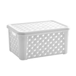 Cesto Organizador Rattan Branca Paramount - 51X35X21 Ref.711