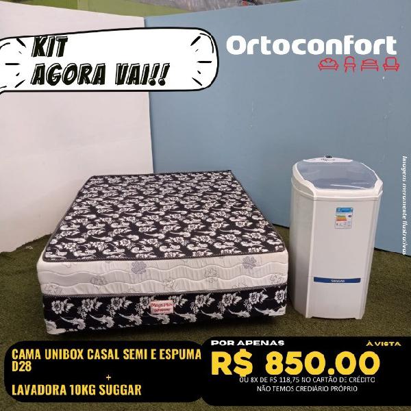 Entrega Grátis Cama Box + Lavadora Tanquinho 10kg Direto da