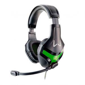 Headset Gamer Multilaser Warrior Harve Preto/Verde