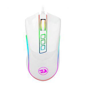 Mouse gamer redragon cobra lunar white rgb 10000dpi