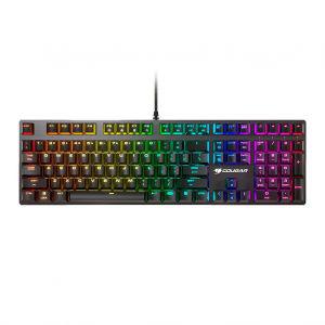 Teclado mecanico cougar vantar mx rgb switch vermelho abnt2