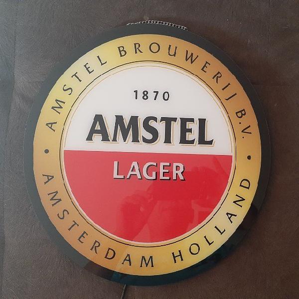 Letreiro luminoso original amstel - top