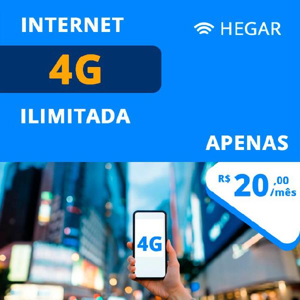 Internet móvel ilimitada - hegar