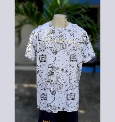 Camisa de algodão gg - o senhor dos anéis, toda