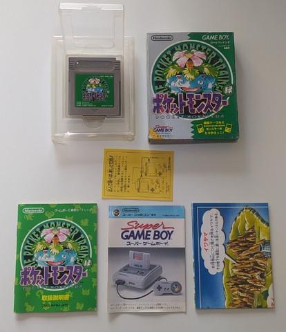 Pokemon green version- game boy - japones usado- 1995