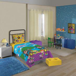 Jogo de Cama Infantil Lepper Microfibra Mundo Bita