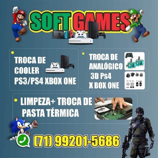 Assistência técnica especializada em games (somos loja