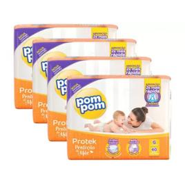 Kit Fraldas Pom Pom Protek Proteção de Mãe Tam G - 160