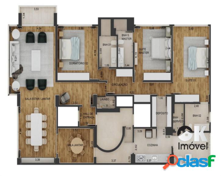 Rua Pernambuco: 210m², 3 quartos e 2 vagas – Higienópolis 3