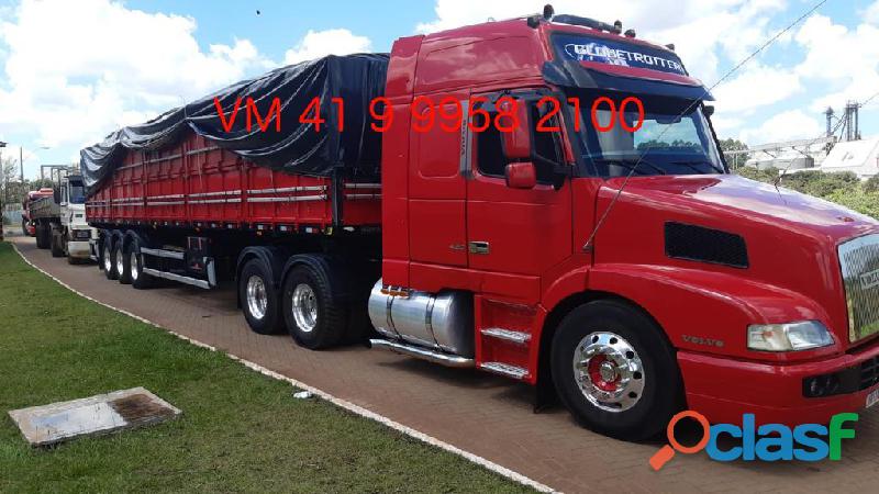 Volvo nh 420 globetrotter 6x2 + carreta graneleira