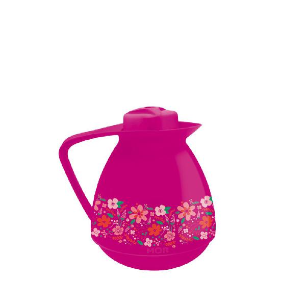 Bule Amare 650ml Decorado Rosa