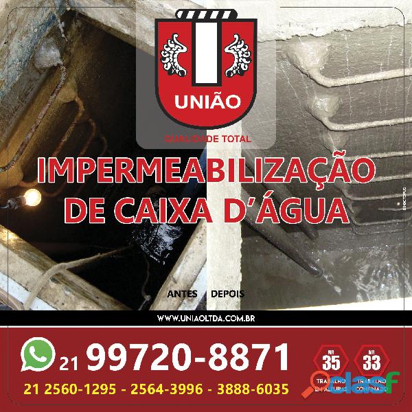 Impermeabilização de caixa d´agua, penha circular/rj