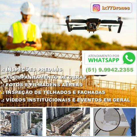 Imagens e filmagens aéreas / acompanhamento de obras