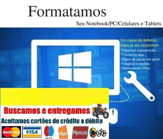 Aceitamos cartão e entrega no domingo! formatação de