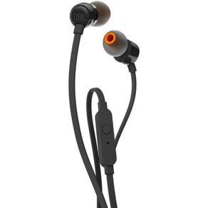 Fone de ouvido jbl tune 110 intra-auricular preto